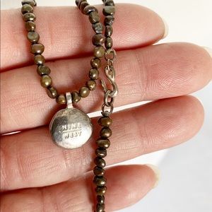 Nine West genuine brown Pearl sterling silver